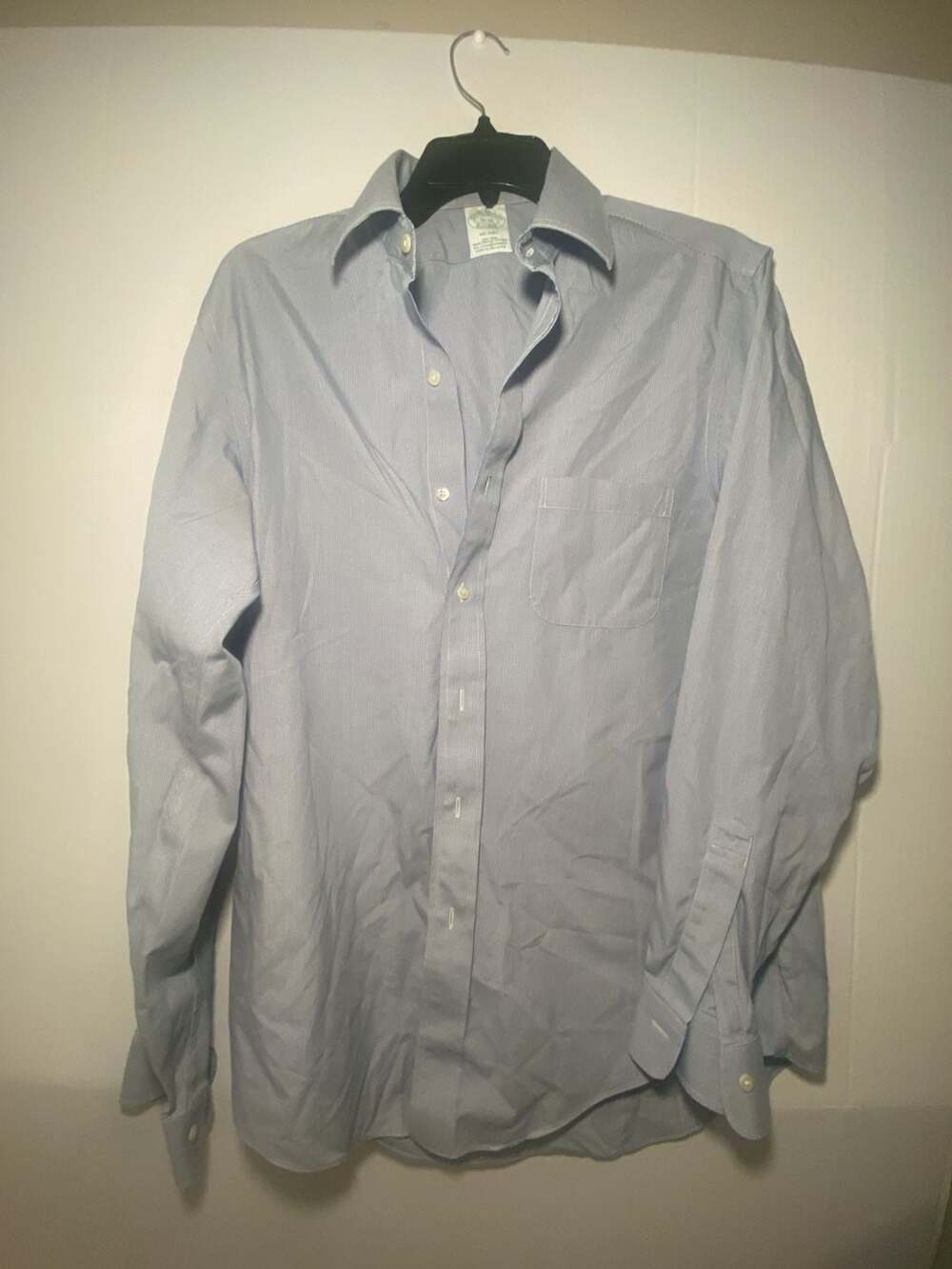 Brooks Brothers Milano Non-Iron Supima Cotton Stretch Dress Shirt - Size 16-35